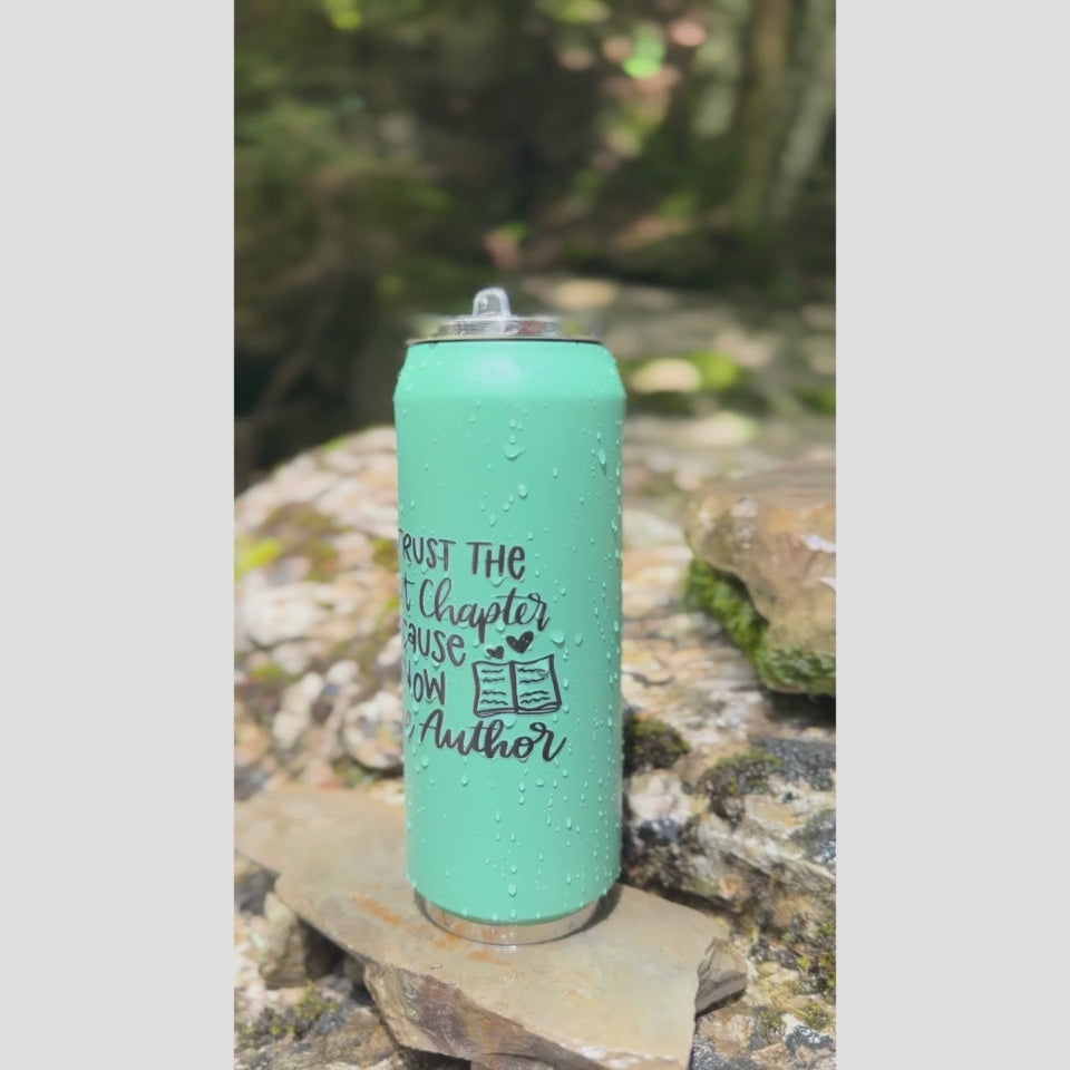 Thermosflasche TinCan Grün Muster Next Chapter 500ml Video